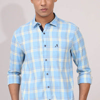 SkyBlue Checks Shirt