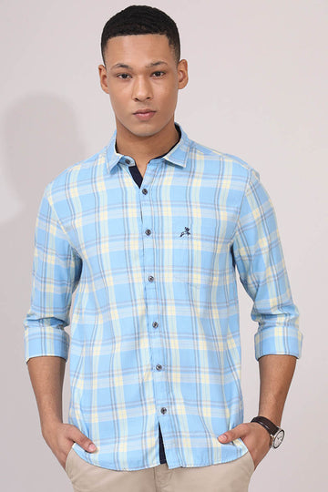 SkyBlue Checks Shirt