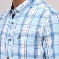 SkyBlue Checks Shirt