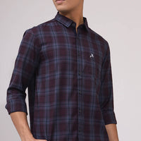 Maroon Checks Shirt