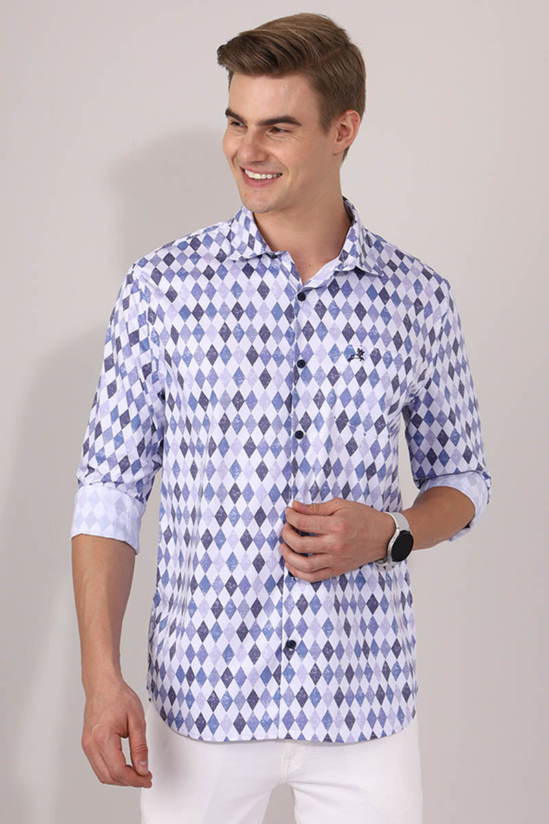 Blue Print Shirt