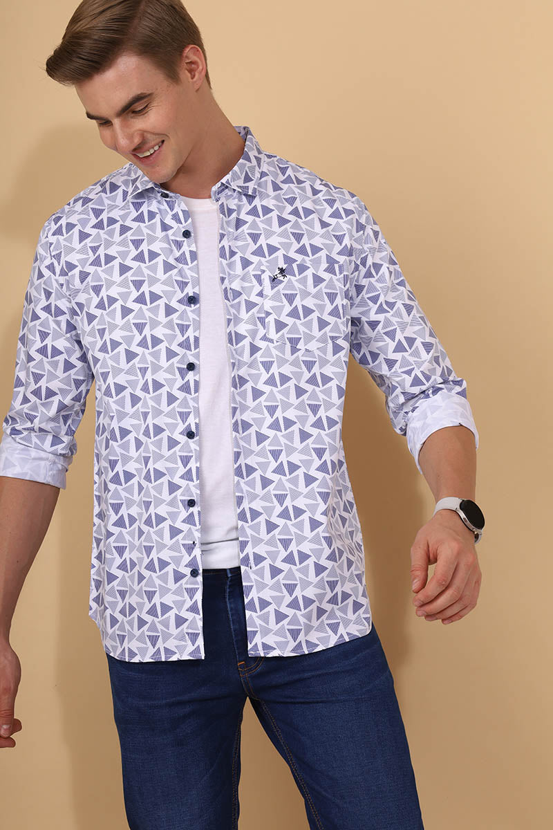 Blue Print Shirt