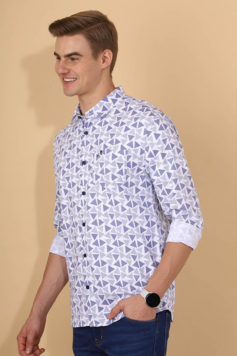 Blue Print Shirt