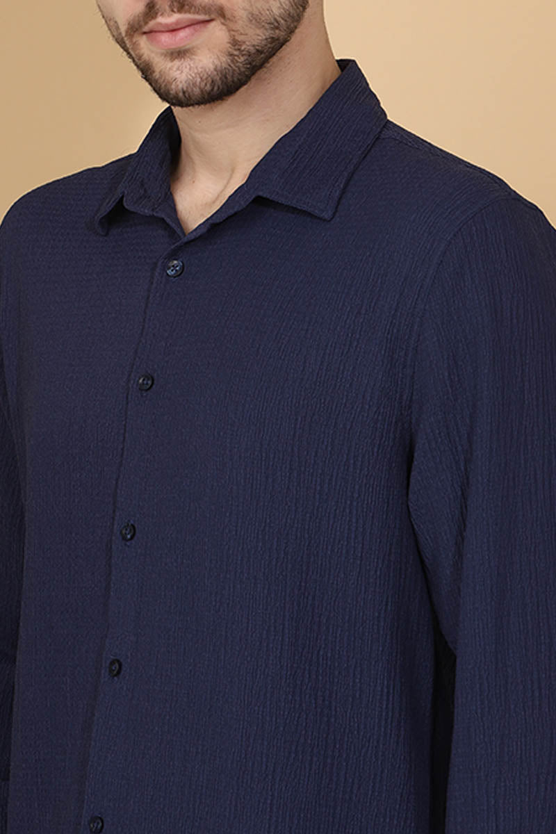 Blue Plain Shirt