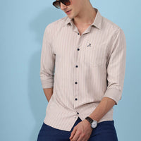 Cream Plain Shirt