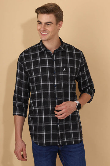 Black Checks Shirt