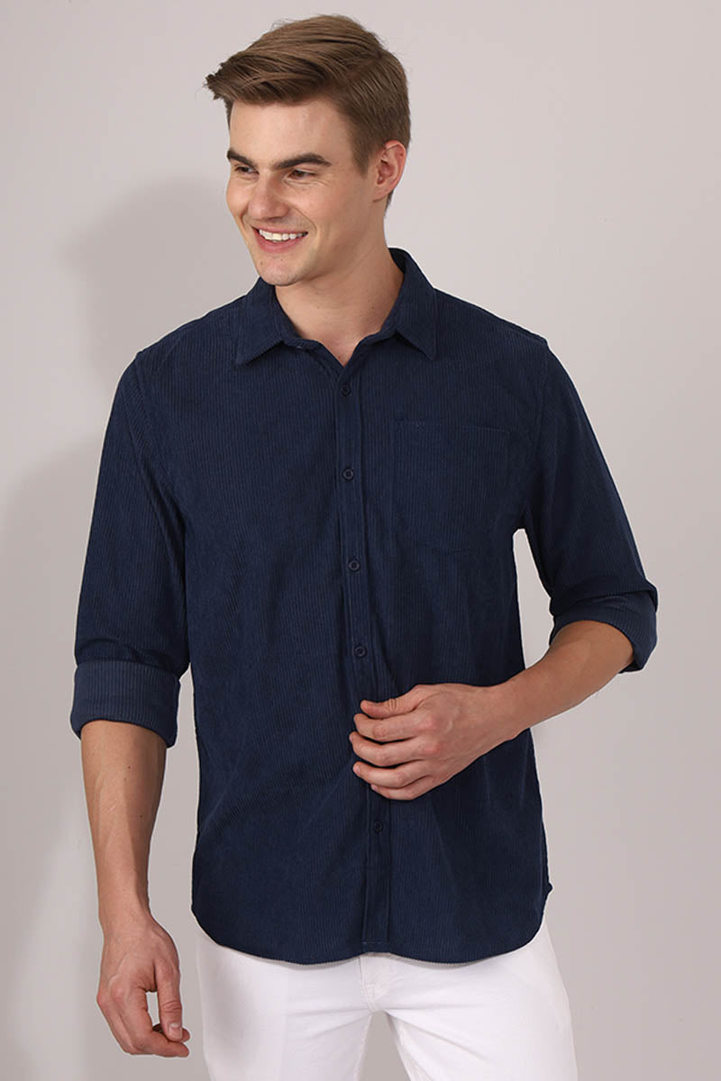 Blue  Plain  Shirt