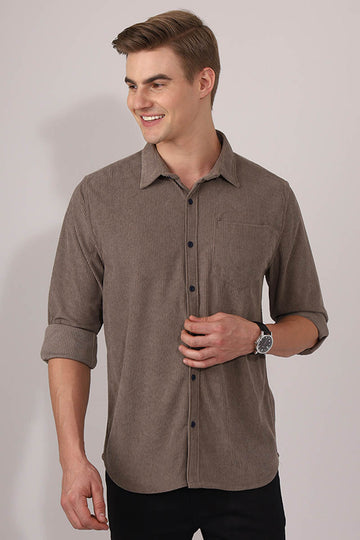 Grey  Plain  Shirt