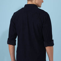 NavyBlue  Plain  Shirt