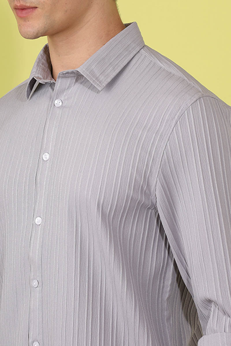 Grey  Plain  Shirt