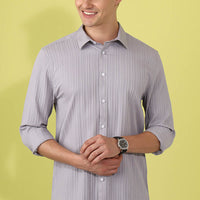 Grey  Plain  Shirt