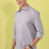 Grey  Plain  Shirt