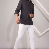 Grey  Plain  Shirt