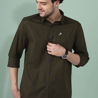 Green Plain Shirt