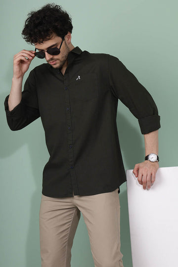 Green Plain Shirt