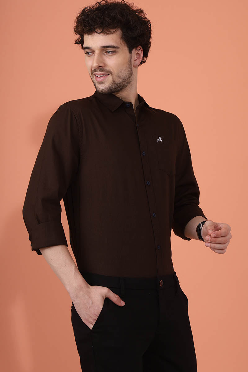 Brown Plain Shirt