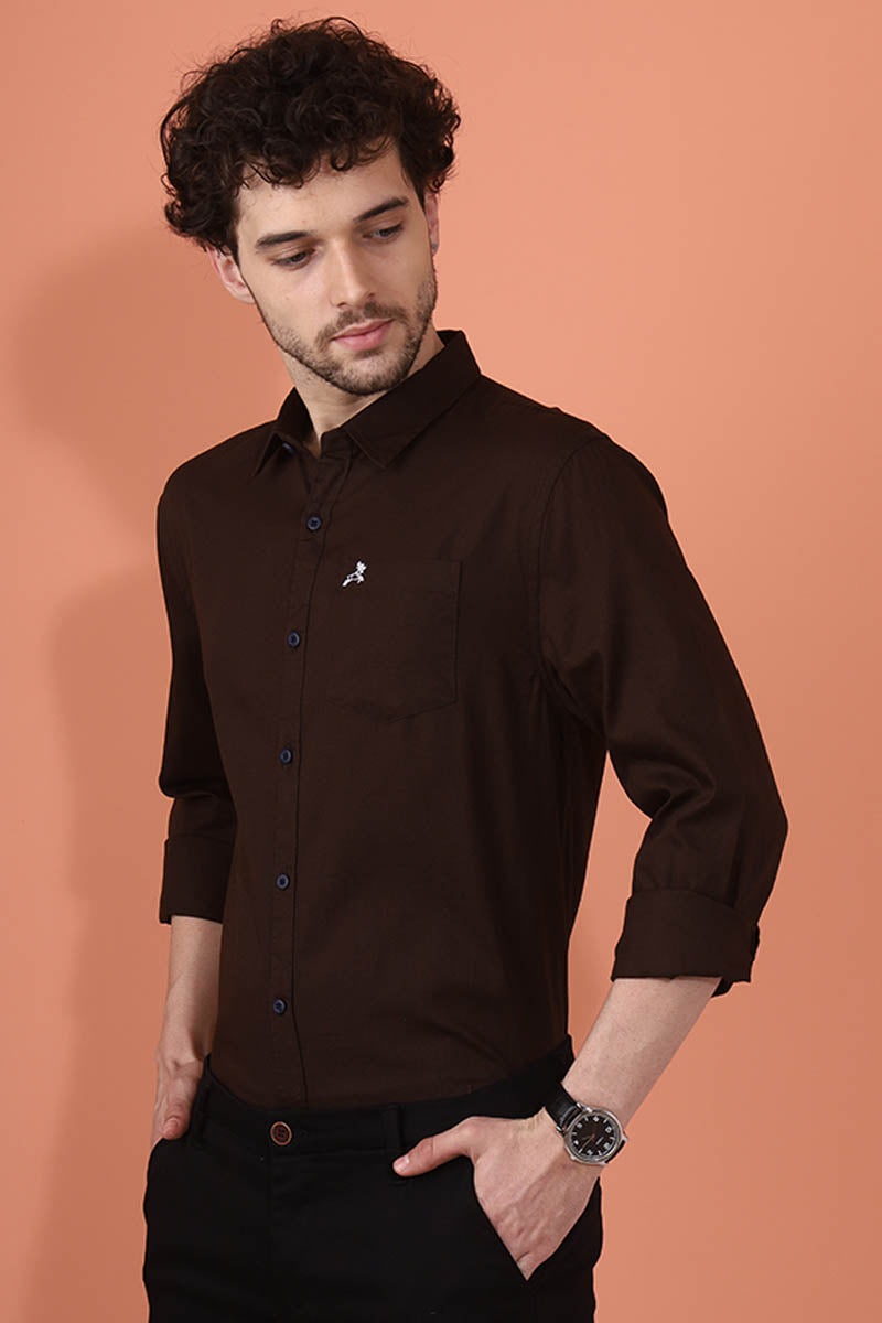 Brown Plain Shirt