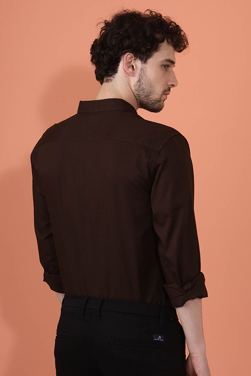 Brown Plain Shirt