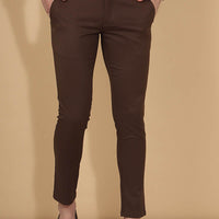 Brown Plain Trouser