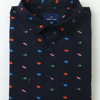 NavyBlue Print Shirt