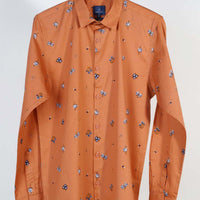 Orange Print Shirt