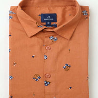 Orange Print Shirt