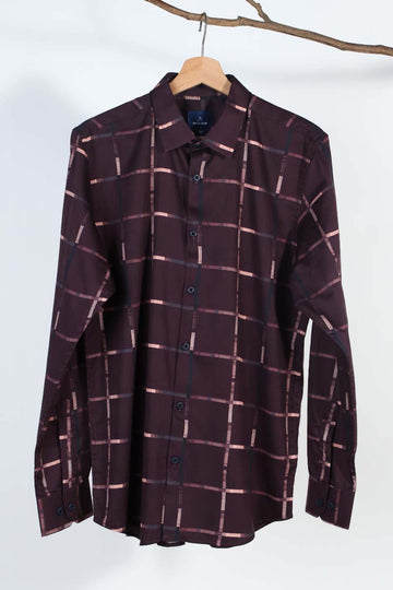 Maroon Print Shirt