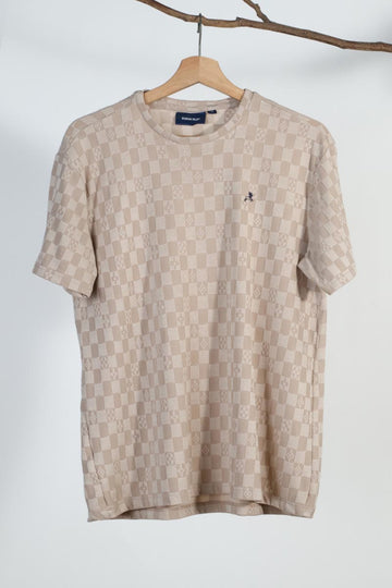 Cream Plain T-Shirt