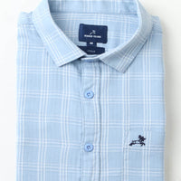 SkyBlue Checks Shirt