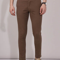 Brown Plain Trouser