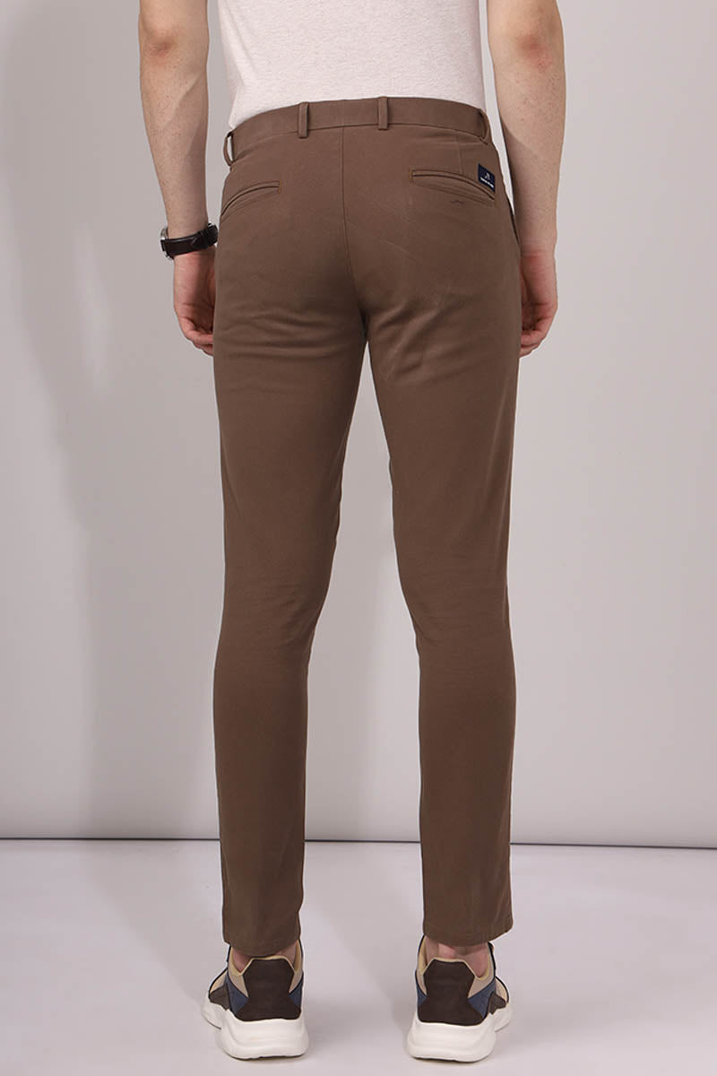 Brown Plain Trouser