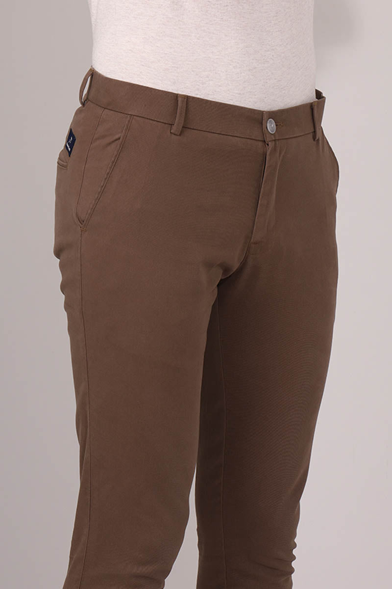 Brown Plain Trouser