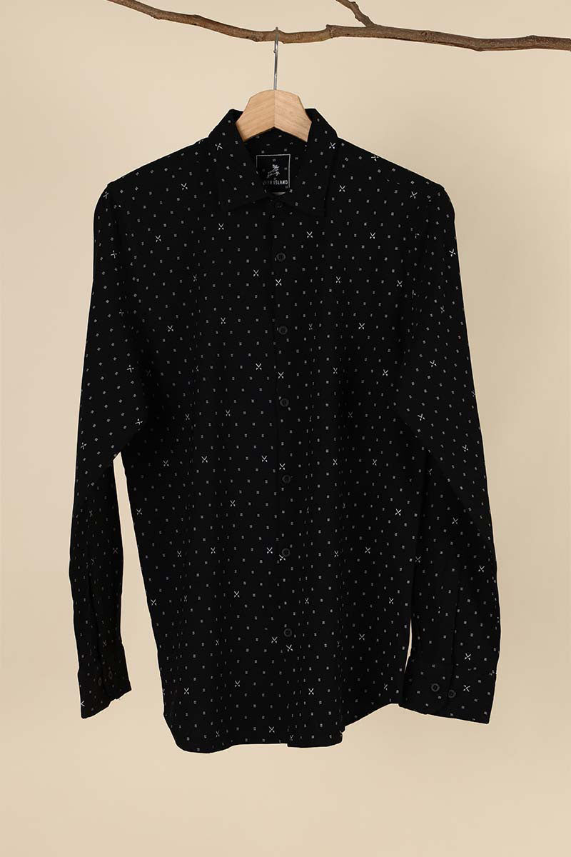 Black Print Shirt