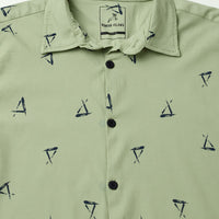 Green Print Shirt