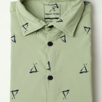 Green Print Shirt