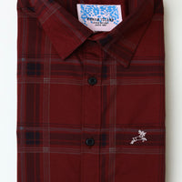 Maroon Checks Shirt