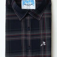 NavyBlue Checks Shirt