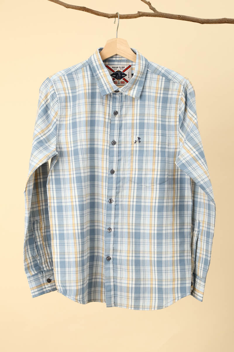 Orange Checks Shirt