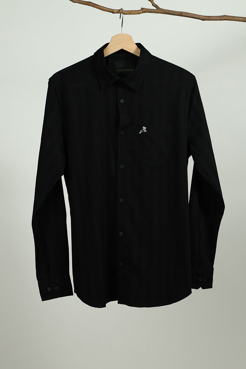 Black  Plain  Shirt