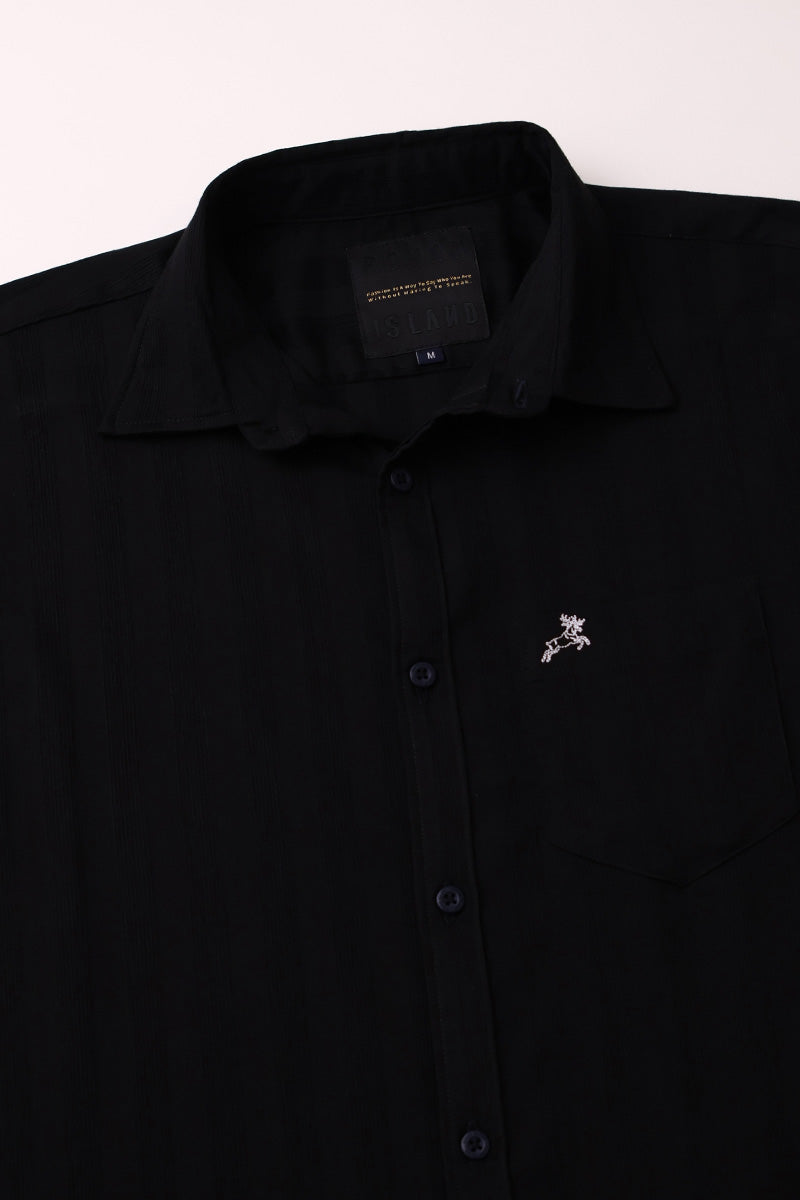 Black  Plain  Shirt