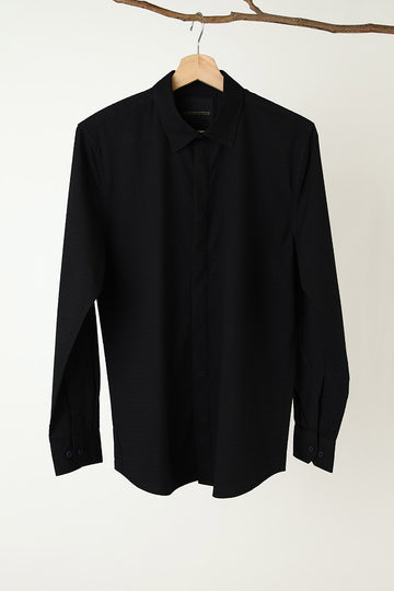 Black  Plain  Shirt