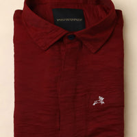 Red Plain  Shirt