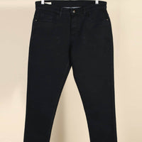 Knitted Jet Black Jeans