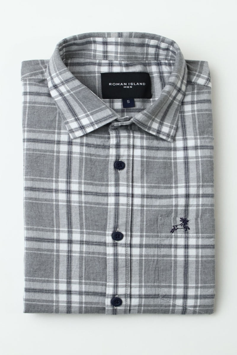 Grey Checks Shirt