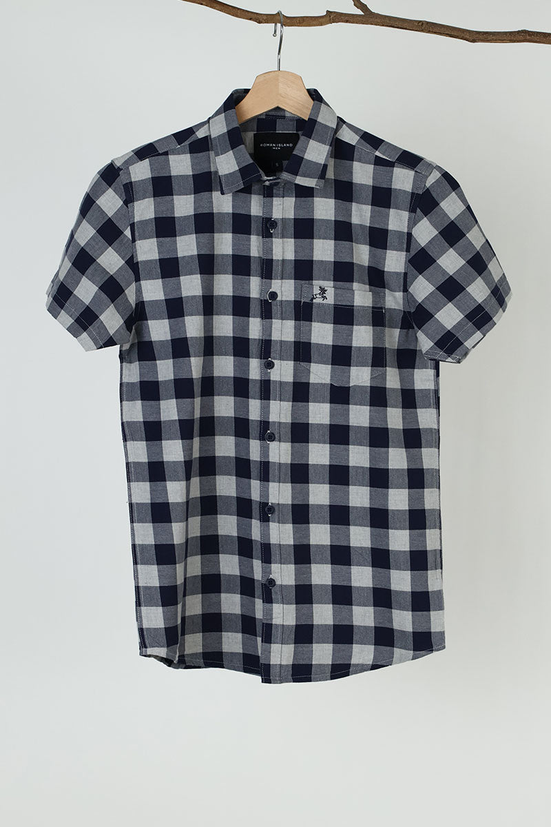 NavyBlue Checks Shirt