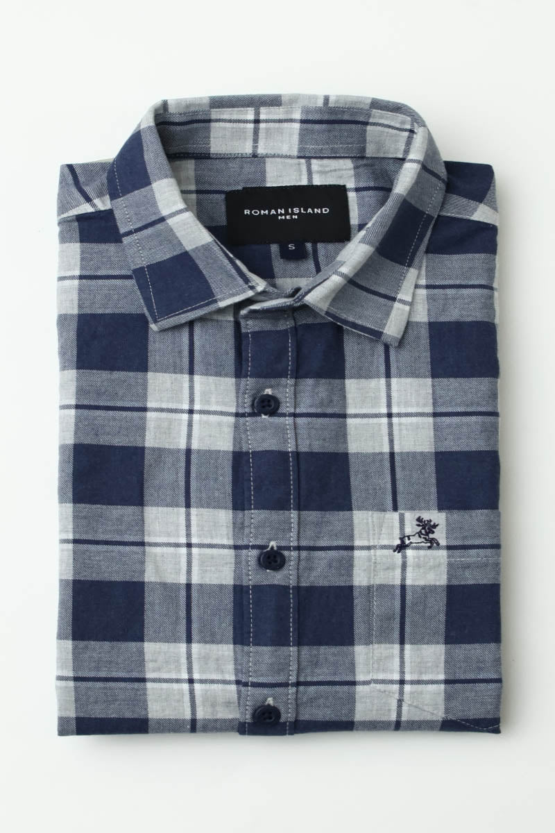 NavyBlue Checks Shirt