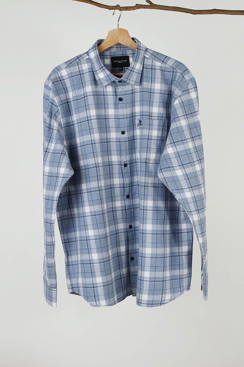 SkyBlue Checks Shirt