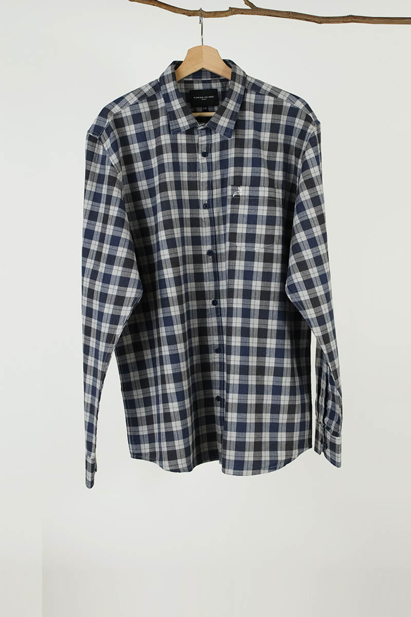 NavyBlue Checks Shirt