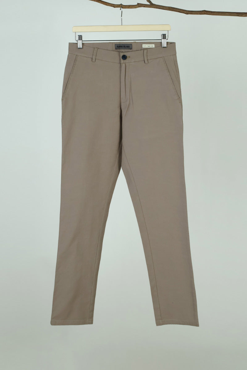 Grey  Plain  Trouser