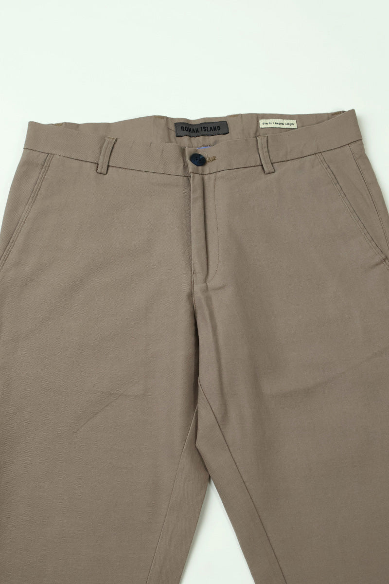 Grey  Plain  Trouser